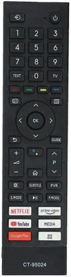 RESORB LED 447 Non Voice CT-95024 LED Compatible for Toshiba Tv Compatible for Toshiba CT-95024 LED / LCD Television Remote Controller(Black)