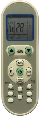 TIZOQ Remote Control No.245 Compatible/Replacement for Micromax Air Conditioner Remote Controller(White)