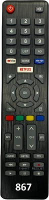 Upix 867 Smart TV (No Voice) Remote Compatible for Sansui Smart TV LCD/LED (No Voice) (EXACTLY SAME REMOTE WILL ONLY WORK) Remote Controller(Black)