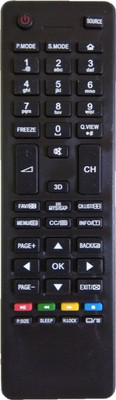 NixGlobal HTR-A18H Led Remote Compatible with HAIER SMART LED LCD TV Remote Controller(Black)
