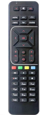 V4 Gadgets Air tel Regular Digital TV SD/HD DTH Compatible UNIVERSAL Remote Controller V4 Gadgets Remote Controller(Black)