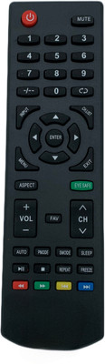NixGlobal INTX EYESAFE SMALL Remote Compatible with INTEX 4K SMART LED LCD TV Remote Controller(Black)