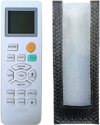 BhalTech 131D AC PU Leather Case Cover Perfect Fitting Specially Designed Full Protective (Only Remote Cover) Pls Check Your Remote Dimensions Compatible for godrej AC Remote Controller(Black)