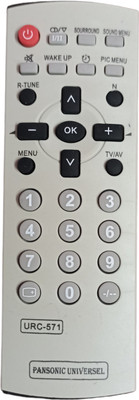RE Pan universal Panasonic Tv Remote Controller(Gray Black)