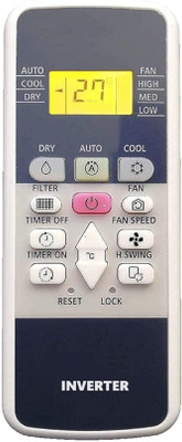 OKDEAL 2 Years Warranty With Backlight RSD317HBEA Compatible for HItachi Inverter AC Remote Controller(White)