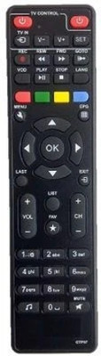 Emrse Compatible For GTPL Manthan Digital Nxt Digital VK Digital Sky Net DTH 100 -RC SHARP Split/Window Air Conditioner Remote Remote Controller(Black)