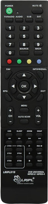 LRIPL Universal Remote for  & MPEG-4 FTA Set-top Box DVB M PEG-2 Remote Controller(Black)