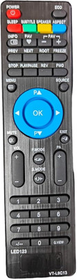 Ehop Marq-53 Compatible Remote Control for  LED LCD TV Marq Remote Controller(Black)