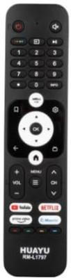 Tke Remote Control for  LCD & LED – Model RM-L1797 Universal Remote Haier TV Remote Controller(Black)