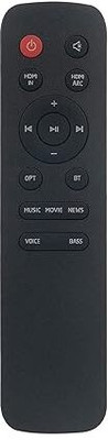 VIRERA 2025 Compatible Remote for  Cinema SB190 2.1 380W Sound Bar Home Theater JBL Remote Controller(Black)