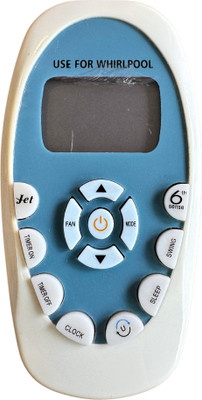 MechFox AC Remote Air Conditioner Remote Compatible with Split/Window AC Remote Control |AC-110| WHIRLPOOL Remote Controller(White)