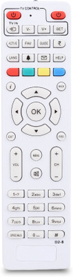 Thunderex Replacement Remote Compatible with D2H Set Top Box Slim Videocon D2H Remote Controller(White)