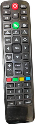 Ehop Compatible Remote Control for Tv HD Ready Smart LED Fire TV FX24VRI01 Fortex Remote Controller(Black)