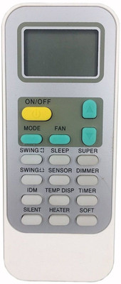 NixGlobal 130 AC Remote Compatible for HISENSE AC Remote Controller(White)