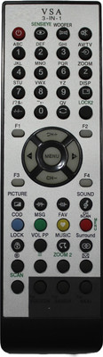 TIZOQ Remote Control Compatible for Sansui, Videocon & Akai TV Remote Control Compatible for Sansui, Videocon & Akai TV Sansui TV, Videocon TV, Akai TV Remote Controller(Black)