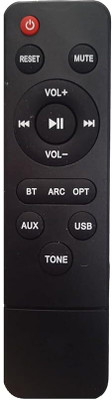 BhalTech Home Theatre System Remote Control Compatible For  Motorola Sound bar Remote Controller(Black)