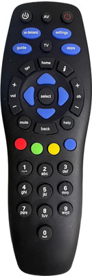 asep Tata Sky Original Universal TATA SKY HD Remote Controller TATA SKY SET TOP BOX Remote Controller(Black)
