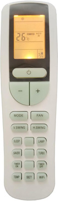BhalTech 133B (WiFi) AC Remote With Display Light Backlight Compatible For  Voltas AC Remote Controller(Grey)