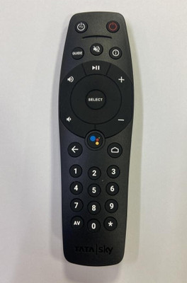 Paril 117 Tata Sky HD Set top Box Remote Controle (Without Voice) Tata ply SD/HD/HD+/4A DTH Set top Box Remote controller Remote Controller(Black)