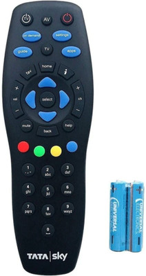 Tansukh (Works With All Tv) NOT A RECORDING REMOTE Setop Box Remote Controller (Black) TataSky New body remote Universal Genuine Remote Controller TATA SKY, TATA PLAY Remote Controller(Black)