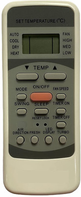 Copy Line remote no.-12 Compatible/Replacement for  AC Carrier Remote Controller(White)