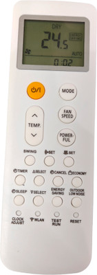 Ehop AC252-B Compatible Remote Control for  Inverter Split AC Remote O General Remote Controller(White)