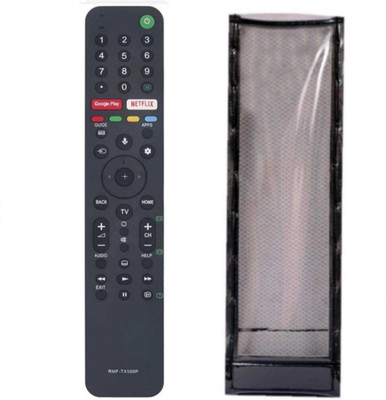 Ethex C-24 New TvR-7 Remote With cover (Remote+Cover) Tv Remote compatible for Sony Smart led/lcd Tv Remote Control Remote Controller(Black)