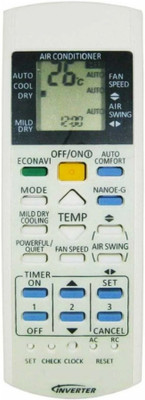 RISHI ENTERPRISES AC-187 THIS REMOTE IS COMPATIBLE FOR  INVERTOR AC REMOTE AC-187 PANASNIC Remote Controller(White)