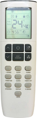 ERNIL AC Remote Compatible For 12TGC5 12TTC3-GVA 18TINV3R32 18IINV5R32 12TINV5R32 R21W1 Godrej 5IN1 Convertible AC (Your Old Remote Must be Exactly Same) Remote Controller(White)