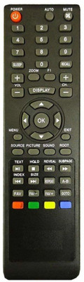 Woniry remote control compatible for  led tv remote intex Remote Controller(Black)