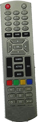 PMRK BEST IN BEST DISH TV SMART TV NA Remote Controller(Black)