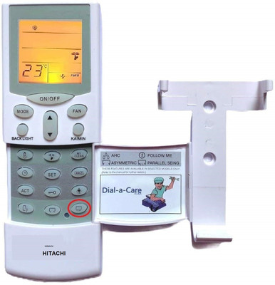 NEWZON 5 Years Warranty Backlight AC Remote Compatible for Hitachi AC Remote Remote Controller(White)