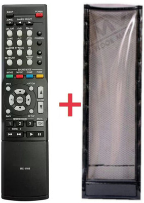 Ethex C-21New TvR-127 Remote With cover (Remote+Cover) Remote compatible for Home theatre Remote Control, denon Remote Controller(Black)