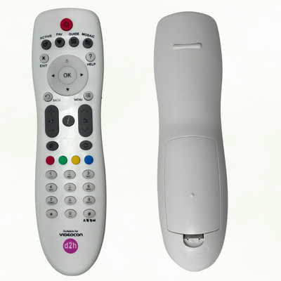 Gerotonic Videcon Set Top Box Remote for New Model D2h Set Top Box Videocon Set Top Box Remote Remote Controller(White)