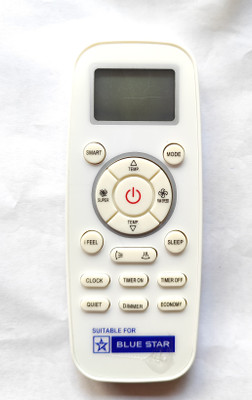 Harsh Enterprises AC-197A Comaptible for Bluestar Smart button AC Remote Control Bluestar Smart AC remote control with Battery Free Bluestar AC Remote Controller(White)