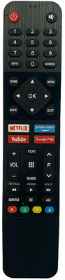 HDF Non Voice Supported Replacement Remote Compatible for Skyworth Smart TV Remote Skyworth Smart TV Remote Remote Controller(Black & Grey)