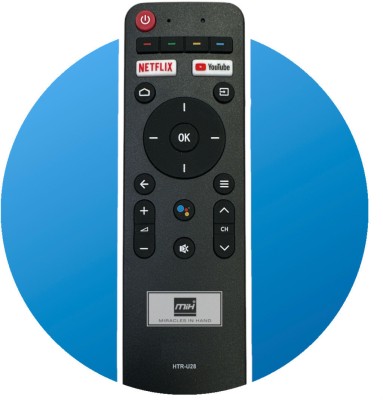 miracles in hand 4K SMART LED TV REMOTE FOR HTR-U28 VOICE (GOOGLE ASSISTANT) HAIER Remote Controller(Black)