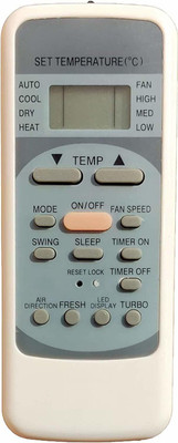 HDF AC Remote Control Compatible For  Split Window AC |HF-12 Voltas Blue Star Remote Controller(Grey & White)