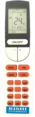 RISHI ENTERPRISES THIS REMOTE IS COMPATIBLE FOR AC REMOTE (133) BLUE STAR Remote Controller(White)