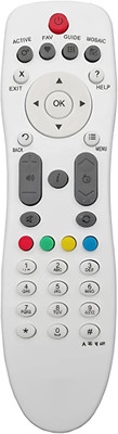 V3Deals New Model d2h Remote Original HD Box d2h Set Top Box (Non Voice | Not RF) VIDEOCON Remote Controller(White)
