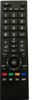 NixGlobal CT-90336 CT-90454 Remote Compatible with TOSHIBA SMART LED LCD TV Remote Controller(Black)