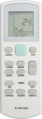 LipiWorld K-YK1338 AC Remote (Different Body Check Second Image) Compatible For  York AC Remote Controller(Grey)