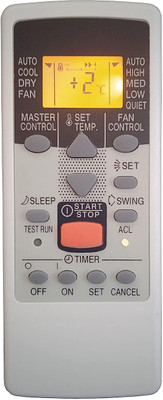 BhalTech 23S AR-JE6 AC Remote Control with Display Light Compatible For  O General AC Remote Controller(Gray)