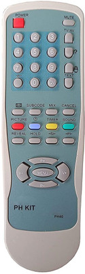 BhalTech PH40 CRT TV Universal Compatible for  Philip TV Remote Controller(Gray)