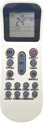 Woniry AC Remote Control with Display Light Compatible Backlight for BLUESTAR AC Remote bluestar, godrej, aux, llyod Remote Controller(Black)