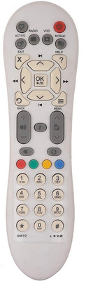 HDF Compatible for Videocon D2H Set Top Box Remote Videocon D2H TV Remote Controller(White)