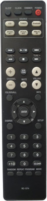 BhalTech RC-1214 RCD-M41-SP RCD-M41DAB CD Receiver HiFi System Remote Control (Old Remote Exactly Same Remote Will Only Work) Compatible for DENON Remote Controller(Black)