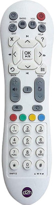 SHAILRON D2h Set Top Box  Remote Controller (White) Videocon Remote Controller(White)