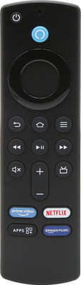 Crystonics AF-V3 Amazon Fire TV Stick Remote Control Compatible for Amazon 3rd Generation Fire TV Stick Alexa Voice Remote Controller(Black)