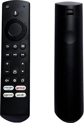 AACL Basics Television Without Alexa Feature and Non Voice Command-Black AACL Compatible for basics Tv Remote Original Replacment of Smart Android Amzon Remote Controller(Black)